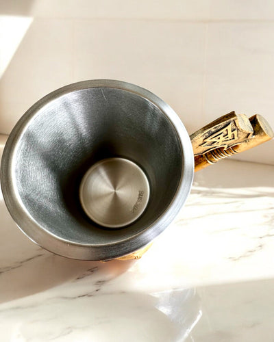 Carnival Warrior Mug - 600 ml, 16 cm in height, customizable engraving available for a gift