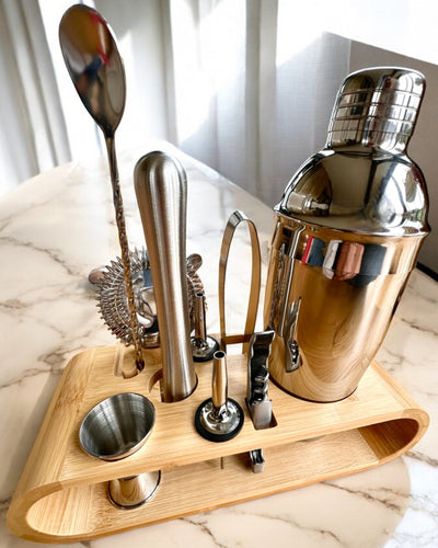 Barmanset "MixMaster Pro", mogelijkheid tot personalisatie met gravure als cadeau