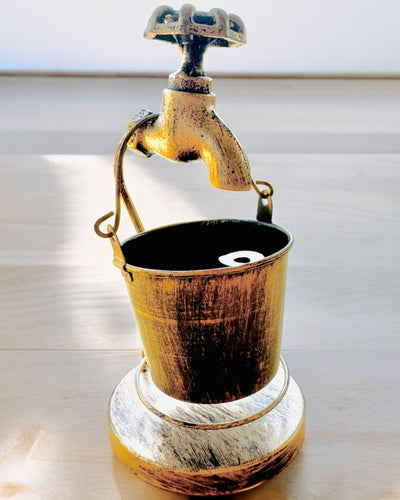 Stylish Metal Ashtray "Rustic Charm" 19-23 cm in height, 8 variants to choose from, engraving upon request