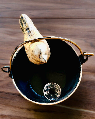 Stylish Metal Ashtray "Rustic Charm" 19-23 cm in height, 8 variants to choose from, engraving upon request