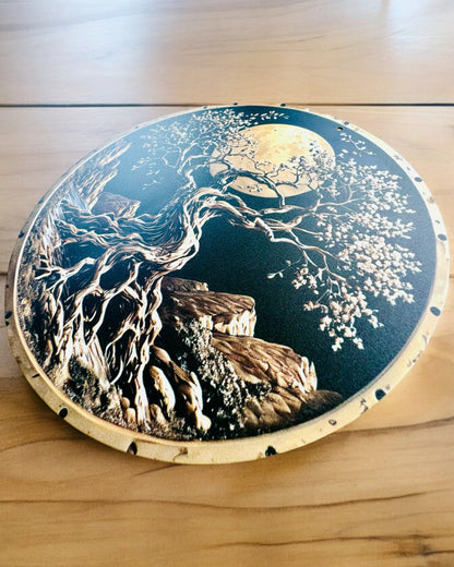Pendentif "Cercles Magiques de la Nature" - possibilité de personnalisation avec gravure. 3 variantes au choix