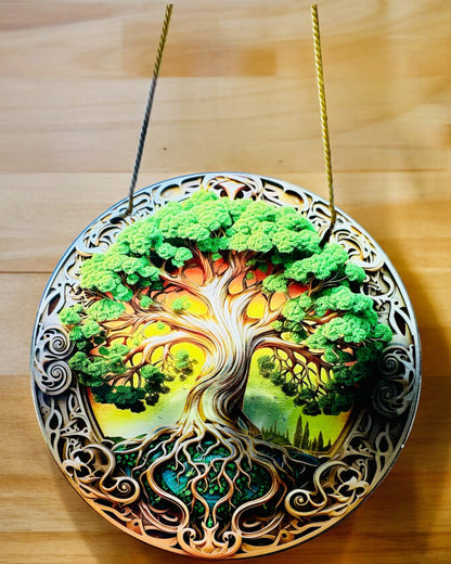 Pendentif "Cercles Magiques de la Nature" - possibilité de personnalisation avec gravure. 3 variantes au choix