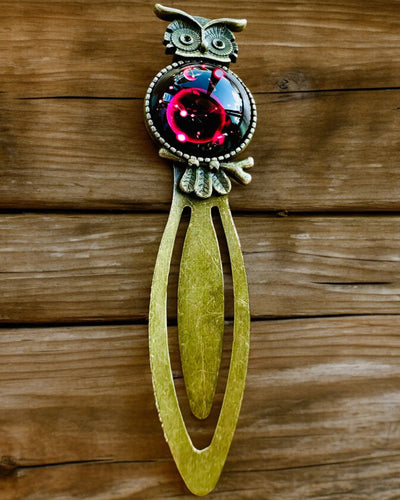 Marque-page "Chouette avec Constellations" - 12 variantes au choix, personnalisation par gravure