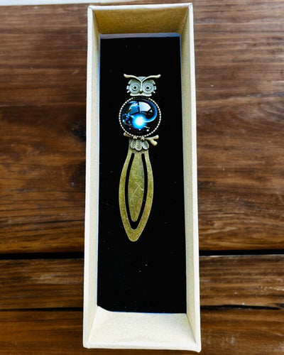 Marque-page "Chouette avec Constellations" - 12 variantes au choix, personnalisation par gravure