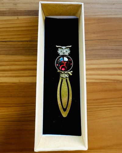 Marque-page "Chouette avec Constellations" - 12 variantes au choix, personnalisation par gravure