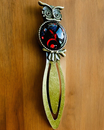 Marque-page "Chouette avec Constellations" - 12 variantes au choix, personnalisation par gravure