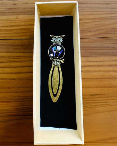 Marque-page "Chouette avec Constellations" - 12 variantes au choix, personnalisation par gravure