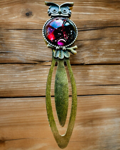 Marque-page "Chouette avec Constellations" - 12 variantes au choix, personnalisation par gravure