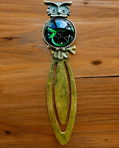 Marque-page "Chouette avec Constellations" - 12 variantes au choix, personnalisation par gravure