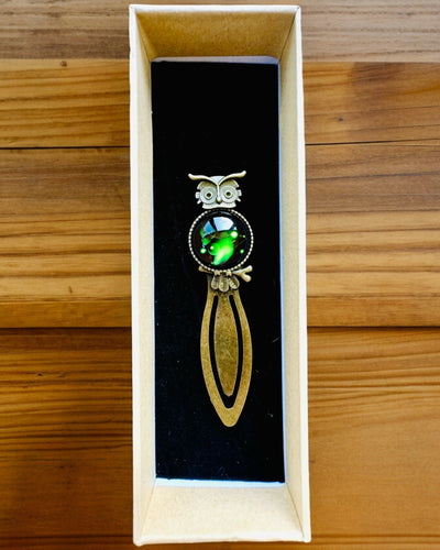 Marque-page "Chouette avec Constellations" - 12 variantes au choix, personnalisation par gravure