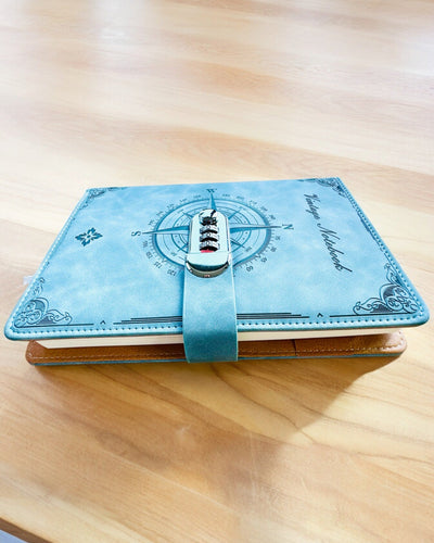 Carnet Secret A5 Vintage avec verrouillage par code - Choisissez Votre Style, personnalisation par gravure pour cadeau