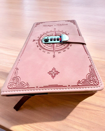 Carnet Secret A5 Vintage avec verrouillage par code - Choisissez Votre Style, personnalisation par gravure pour cadeau
