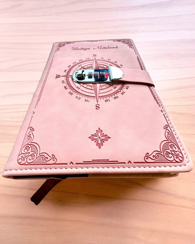 Carnet Secret A5 Vintage avec verrouillage par code - Choisissez Votre Style, personnalisation par gravure pour cadeau