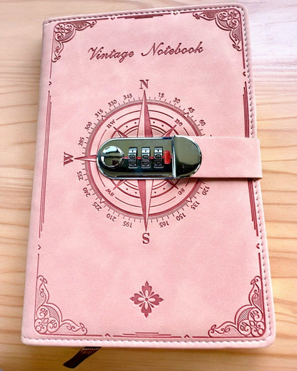 Carnet Secret A5 Vintage avec verrouillage par code - Choisissez Votre Style, personnalisation par gravure pour cadeau