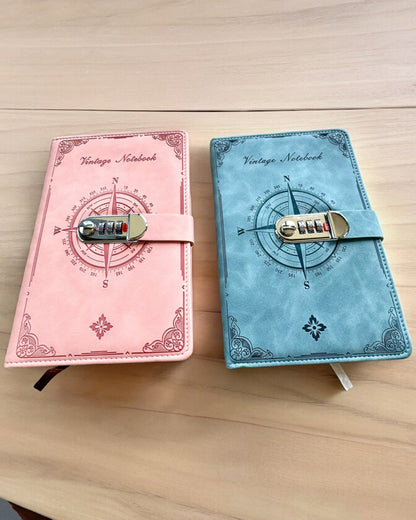 Carnet Secret A5 Vintage avec verrouillage par code - Choisissez Votre Style, personnalisation par gravure pour cadeau