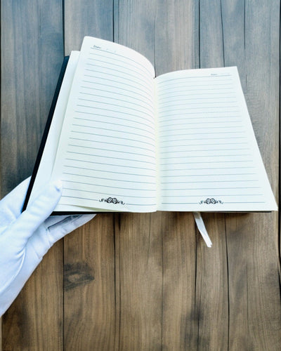 Artistiek Notitieboek, notitieboek maskerade - A5, personalisatie met gravure als cadeau