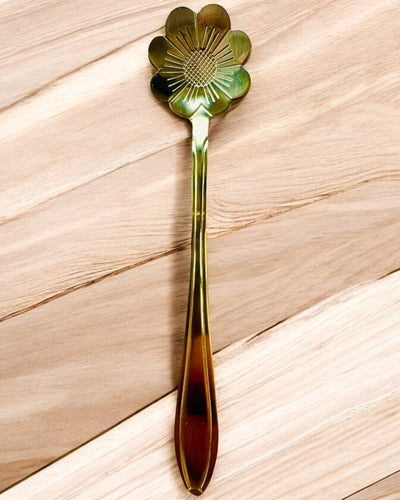 Set Lepeltjes "Bloemen Rapsodie" - personalisatie met gravure als cadeau, 2 varianten om uit te kiezen