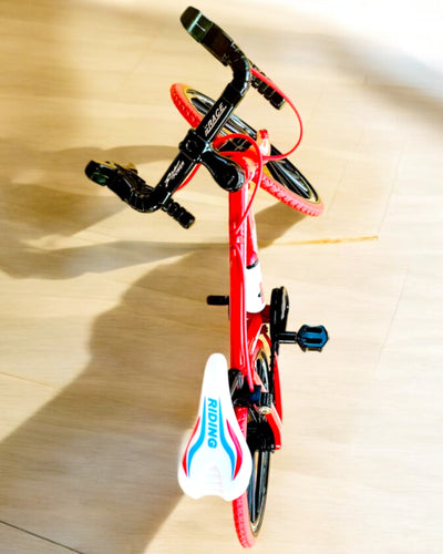 Miniature Metal Model Red Bicycle "SpeedMaster" personalized with engraving as a gift, 2 color variants