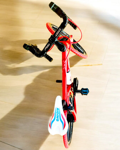 Modèle Miniature Métallique Vélo Rouge "SpeedMaster" personnalisation par gravure pour cadeau, 2 variantes de couleur