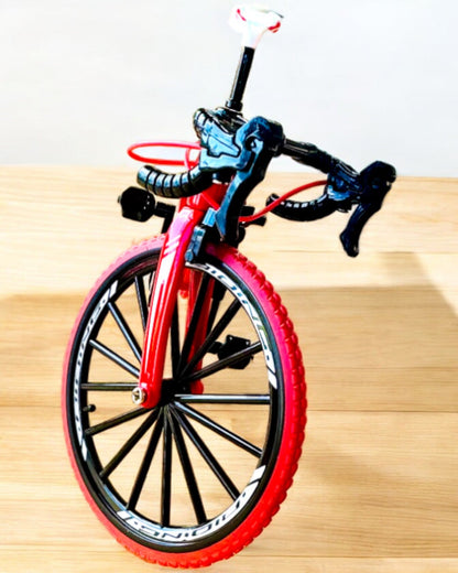 Modèle Miniature Métallique Vélo Rouge "SpeedMaster" personnalisation par gravure pour cadeau, 2 variantes de couleur