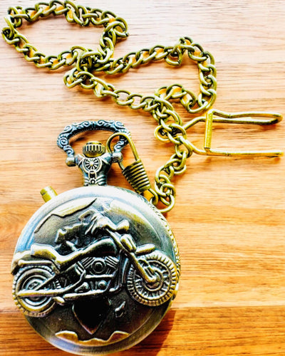 Pocket Watch "Motocyklowy Elegancik 2" – Engraving for a gift, 3 color variants