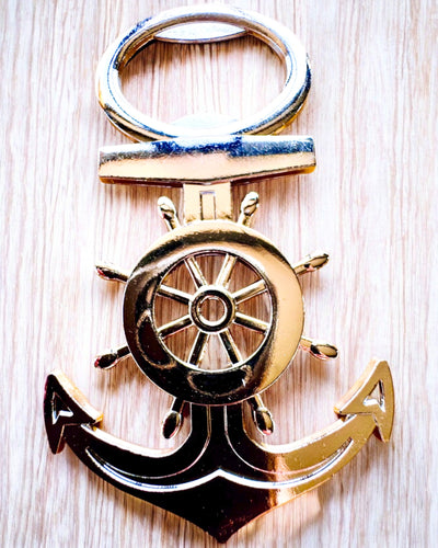 Ouvre-bouteille Capitaine - possibilité de personnalisation par gravure, couleur argent
