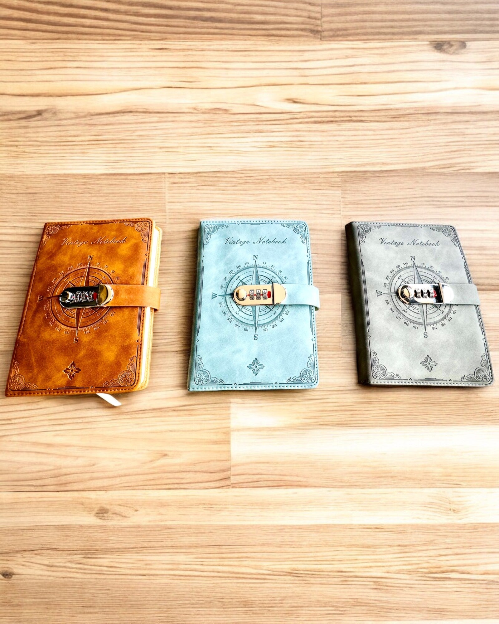 Carnet Secret A5 Vintage avec verrouillage par code - Choisissez Votre Style, personnalisation par gravure pour cadeau