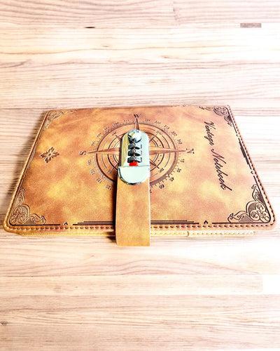 Carnet Secret A5 Vintage avec verrouillage par code - Choisissez Votre Style, personnalisation par gravure pour cadeau