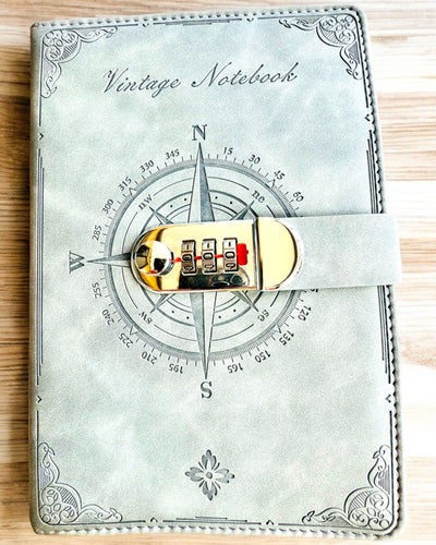 Carnet Secret A5 Vintage avec verrouillage par code - Choisissez Votre Style, personnalisation par gravure pour cadeau