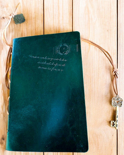 Carnet Vintage "Clé du Passé" - Possibilité de gravure pour cadeau, carnet