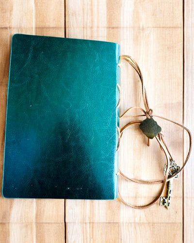 Vintage Notitieboek "Sleutel van het Verleden" - Mogelijkheid tot graveren als cadeau, notitieblok