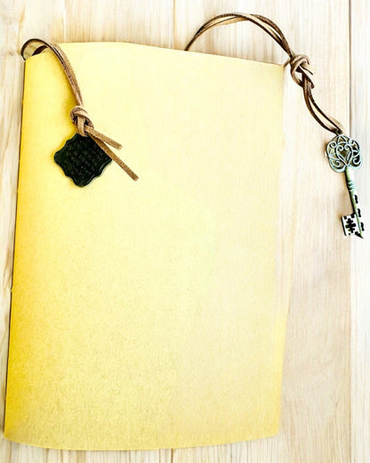 Carnet Vintage "Clé du Passé" - Possibilité de gravure pour cadeau, carnet