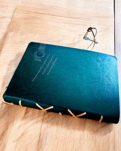 Vintage Notitieboek "Sleutel van het Verleden" - Mogelijkheid tot graveren als cadeau, notitieblok