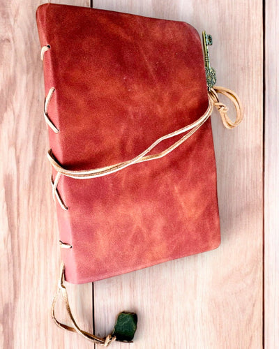 Vintage Notitieboek "Sleutel van het Verleden" - Mogelijkheid tot graveren als cadeau, notitieblok