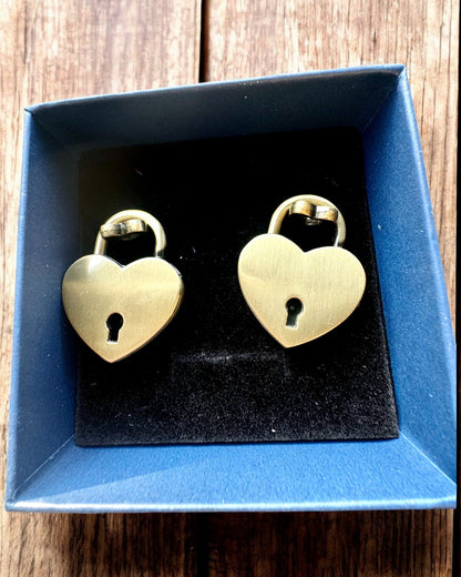 Mini Cadenas Cœur DeLuxe - Ensemble de 2 cadenas avec clés, 6 variantes au choix, possibilité de personnalisation par gravure pour cadeau