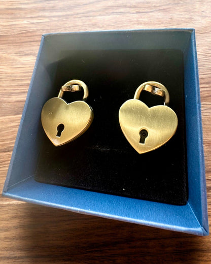 Mini Cadenas Cœur DeLuxe - Ensemble de 2 cadenas avec clés, 6 variantes au choix, possibilité de personnalisation par gravure pour cadeau
