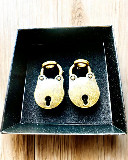 Mini-cadenas d'amour - Ensemble de 2 cadenas rétro gravés, personnalisation pour cadeau