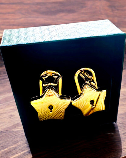 2 mini cadenas étoilés avec gravure – Protégez vos rêves, personnalisés pour un cadeau, 2 variantes de couleur au choix