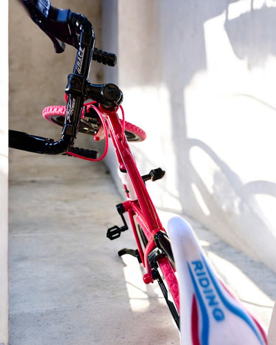 Miniature Metal Model Red Bicycle "SpeedMaster" personalized with engraving as a gift, 2 color variants