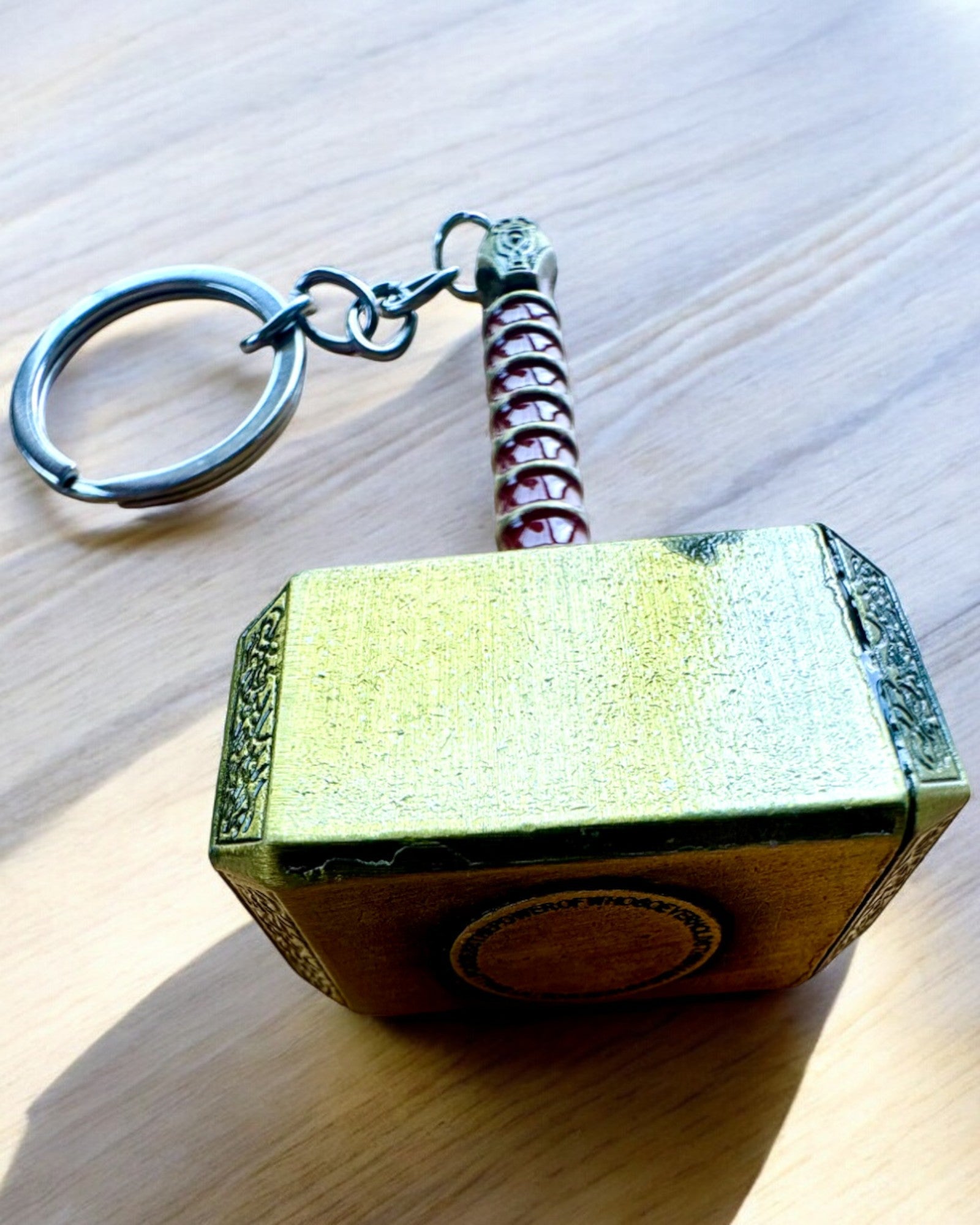 Marteau Viking - Porte-clés et décapsuleur en un - Premium, possibilité de personnalisation par gravure
