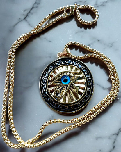 Amulet "Oog van Horus" - Elegantie en Bescherming, mogelijkheid tot personalisatie met gravure als cadeau