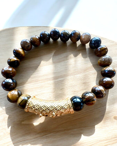 Set of 2 "Golden Eye" Bracelets