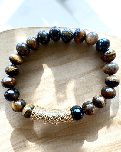 Set of 2 "Golden Eye" Bracelets
