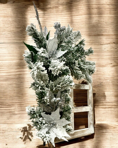 2 stuks feestelijke decoratieve lijsten "Winterglans", mogelijkheid tot personalisatie met gravure als cadeau