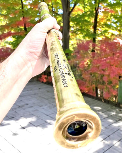 Luneta Królewska „Voyager 1818” – Ekskluzywna, Mosiężna, 83 cm, ręcznie robiona, etui ze Skóry Naturalnej – Edycja Kolekcjonerska, personalizacja grawerem na prezent