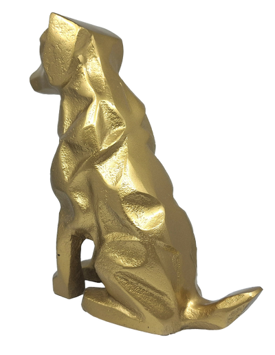 Goldene Dekofigur Hund - DOG2