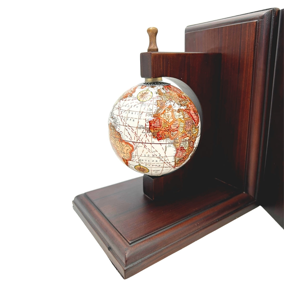 Boekensteun boekensteunen globes - cadeau voor de reiziger - NC2677C