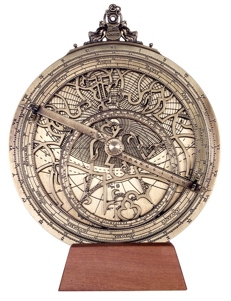 Grand astrolabe Rojas en laiton – diamètre 20 cm – reproduction – H34