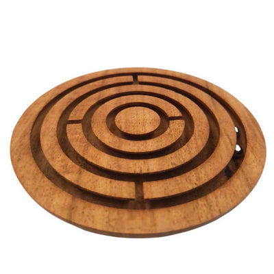 Denk- und Geschicklichkeitsspiel Kugeln im Labyrinth aus Holz - DNU-005