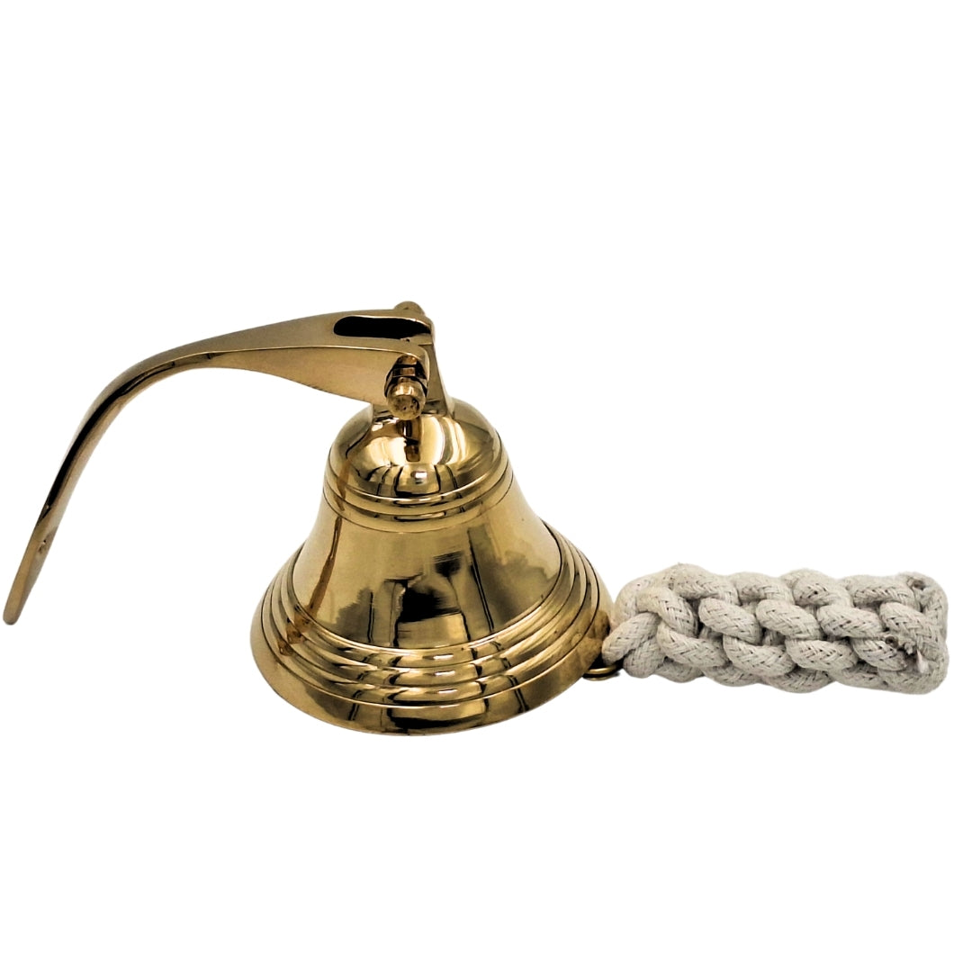 Cloche de navire en laiton diamètre 7,5 cm - décoration marine - HB34/3